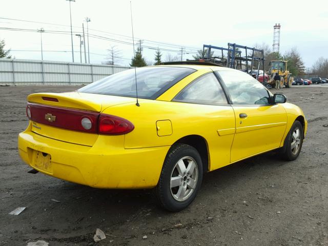 1G1JF12F947324189 - 2004 CHEVROLET CAVALIER L YELLOW photo 4