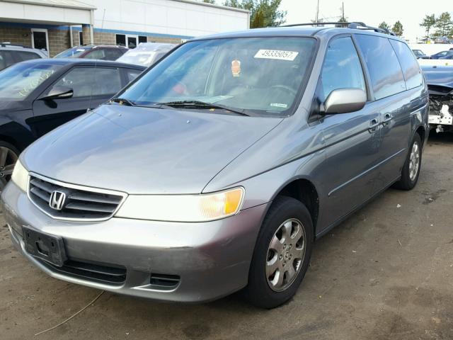 2HKRL18722H539716 - 2002 HONDA ODYSSEY EX GRAY photo 2