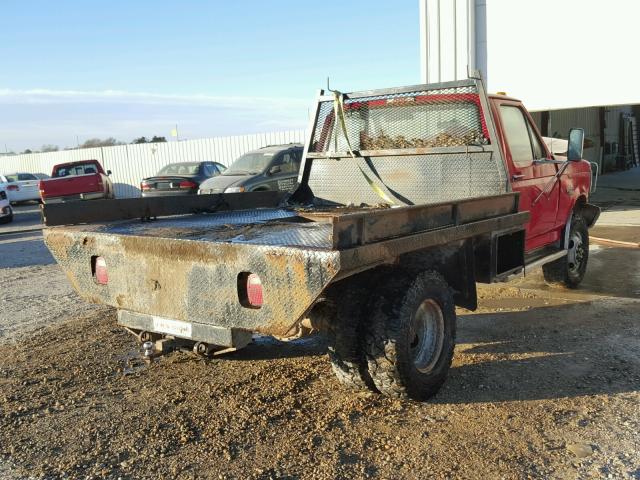 1FDKF38G8VEC36086 - 1997 FORD F350 RED photo 4