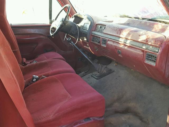 1FDKF38G8VEC36086 - 1997 FORD F350 RED photo 5