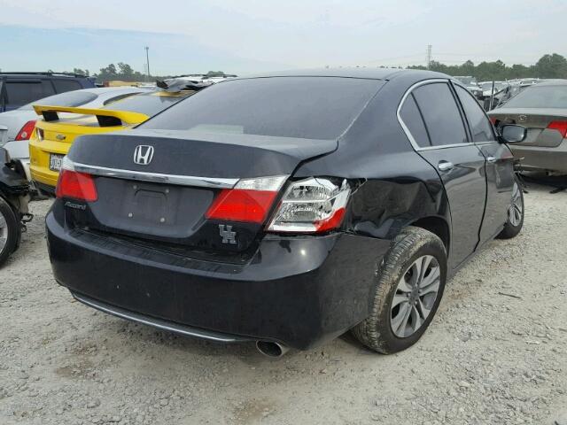 1HGCR2F36EA300905 - 2014 HONDA ACCORD LX BLACK photo 4