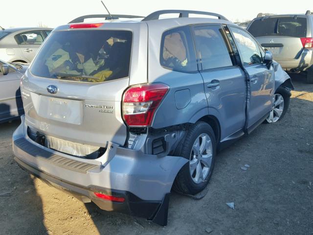 JF2SJAGC9FH405457 - 2015 SUBARU FORESTER 2 SILVER photo 4