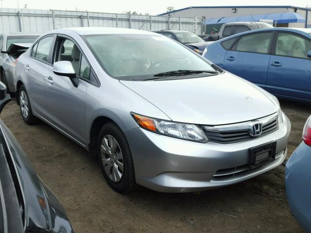 19XFB2F57CE025346 - 2012 HONDA CIVIC LX SILVER photo 1