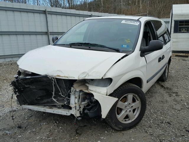 1D4GP24R87B208417 - 2007 DODGE GRAND CARA WHITE photo 2