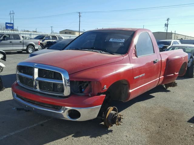 3D7MU46C44G254333 - 2004 DODGE RAM 3500 S RED photo 2