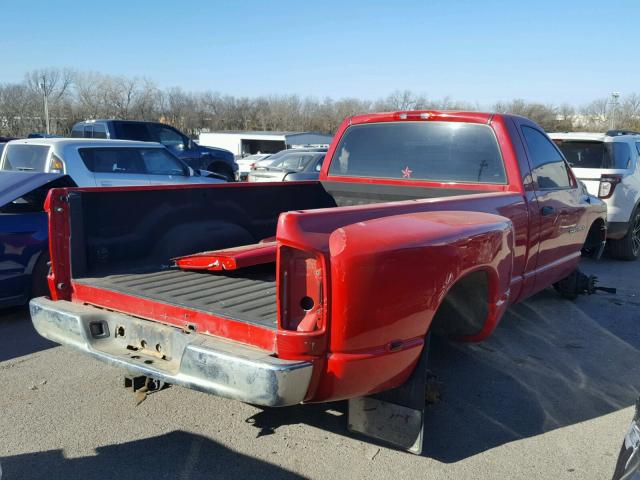 3D7MU46C44G254333 - 2004 DODGE RAM 3500 S RED photo 4