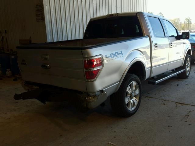 1FTFW1ETXBFD02171 - 2011 FORD F150 SUPER SILVER photo 4