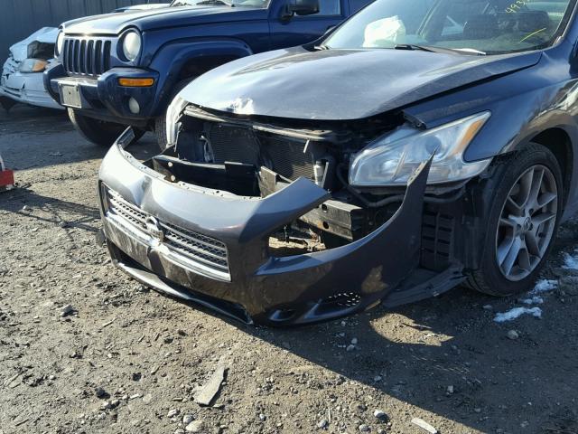 1N4AA51E69C838611 - 2009 NISSAN MAXIMA S GRAY photo 10