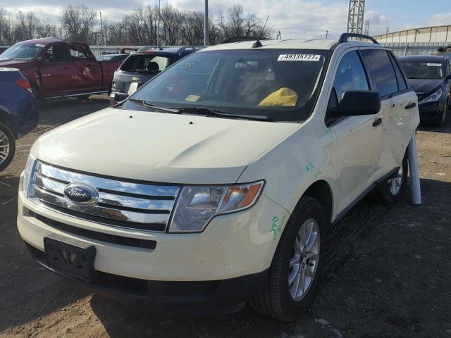 2FMDK36C48BA79306 - 2008 FORD EDGE SE WHITE photo 2