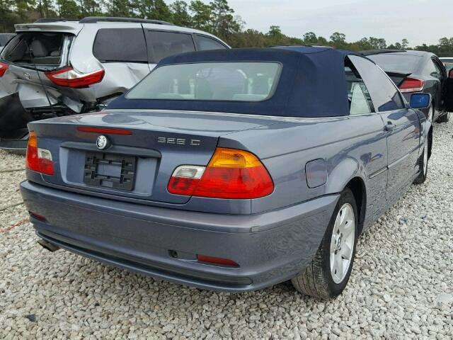 WBABS33491JY52455 - 2001 BMW 325 CI BLUE photo 4