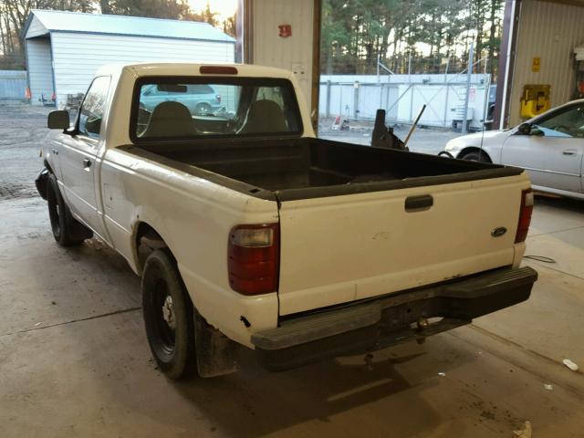 1FTYR10D81TA86076 - 2001 FORD RANGER WHITE photo 3