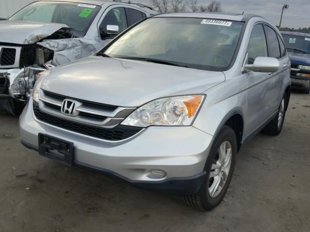 JHLRE3H74BC012703 - 2011 HONDA CR-V EXL SILVER photo 2