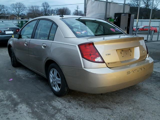 1G8AJ55F07Z135006 - 2007 SATURN ION LEVEL GOLD photo 3