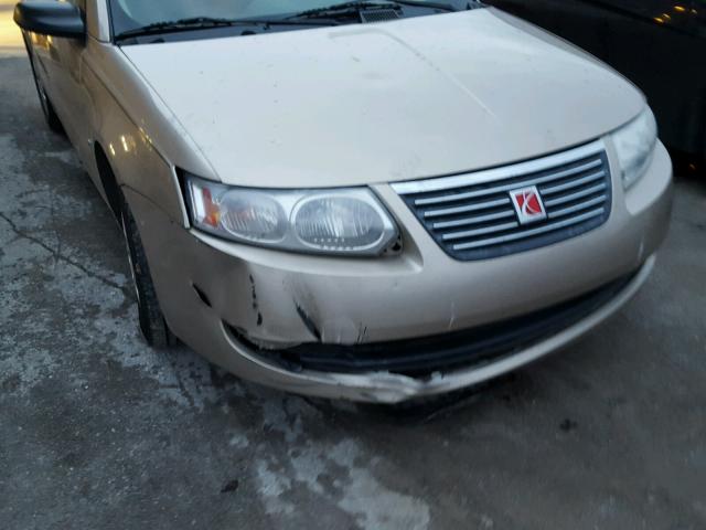 1G8AJ55F07Z135006 - 2007 SATURN ION LEVEL GOLD photo 9