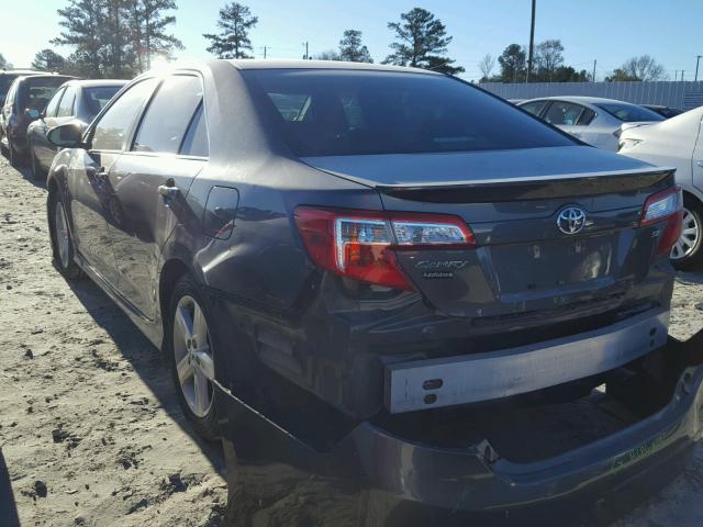 4T1BF1FK3DU683036 - 2013 TOYOTA CAMRY L GRAY photo 3