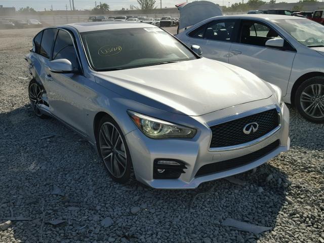 JN1BV7AP3FM342819 - 2015 INFINITI Q50 BASE SILVER photo 1