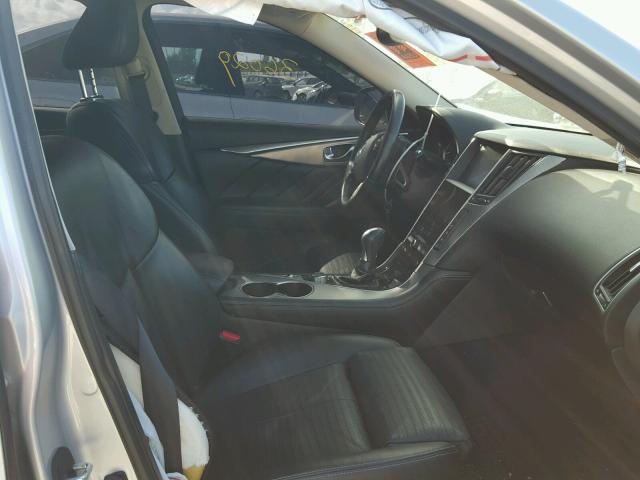 JN1BV7AP3FM342819 - 2015 INFINITI Q50 BASE SILVER photo 5