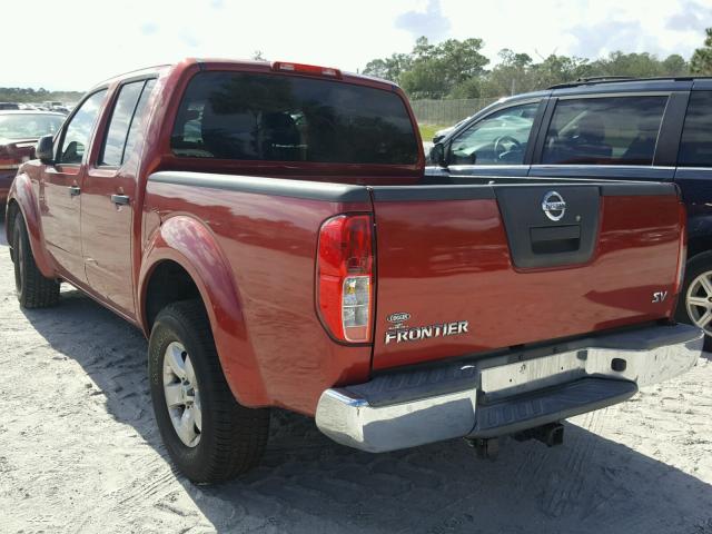 1N6AD0ER1CC414663 - 2012 NISSAN FRONTIER S RED photo 3