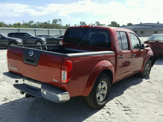 1N6AD0ER1CC414663 - 2012 NISSAN FRONTIER S RED photo 4