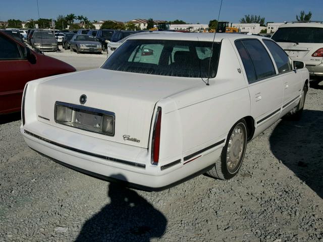 1G6KD54Y9WU750947 - 1998 CADILLAC DEVILLE WHITE photo 4