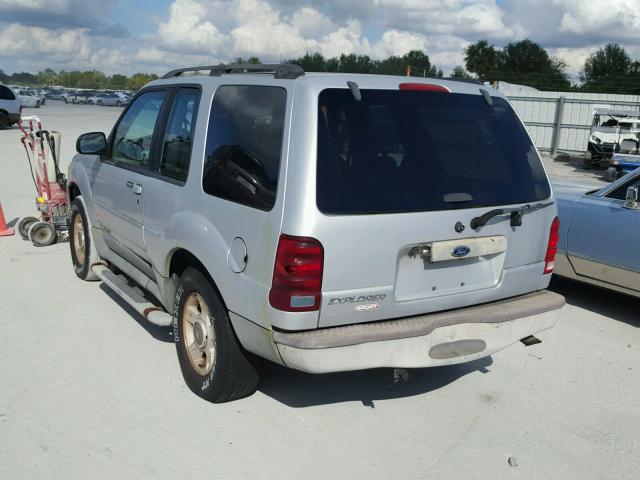 1FMYU70E81UB96805 - 2001 FORD EXPLORER S SILVER photo 3