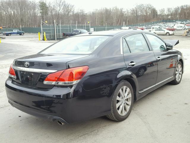 4T1BK3DB4BU413613 - 2011 TOYOTA AVALON BAS BLACK photo 4