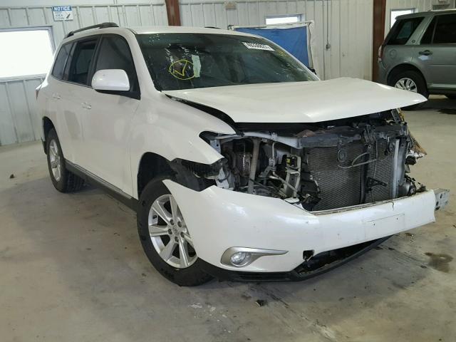 5TDBK3EH0BS043160 - 2011 TOYOTA HIGHLANDER WHITE photo 1