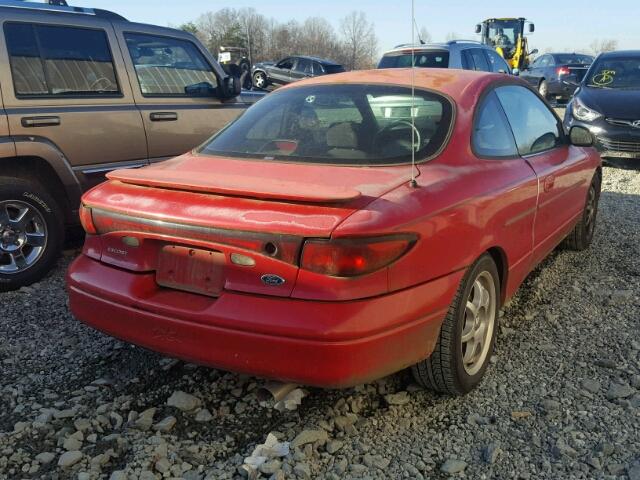 3FAKP1133YR255892 - 2000 FORD ESCORT ZX2 RED photo 4