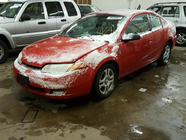 1G8AM12F54Z173881 - 2004 SATURN ION LEVEL RED photo 2