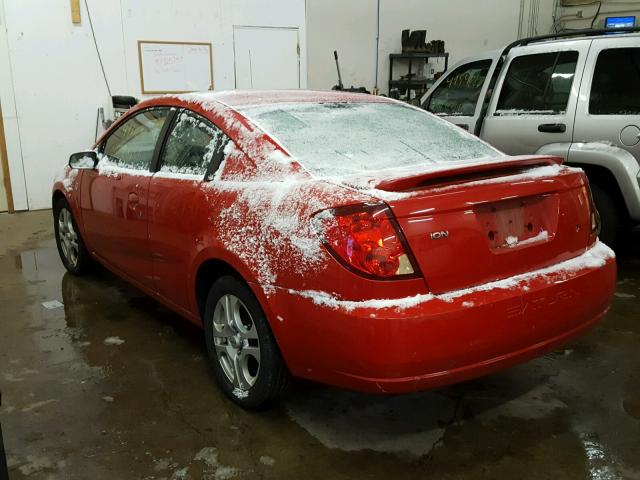 1G8AM12F54Z173881 - 2004 SATURN ION LEVEL RED photo 3