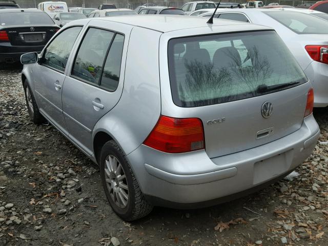 9BWGK61J534065030 - 2003 VOLKSWAGEN GOLF GLS SILVER photo 3