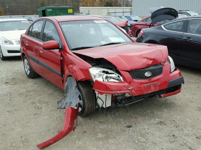 KNADE123X66038189 - 2006 KIA RIO RED photo 1