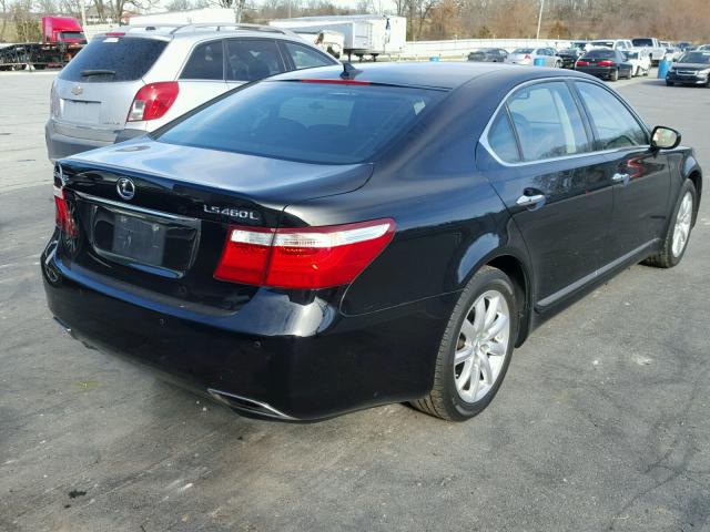 JTHGL46F985029986 - 2008 LEXUS LS 460L BLACK photo 4