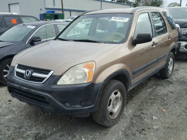 JHLRD78472C008807 - 2002 HONDA CR-V LX BROWN photo 2