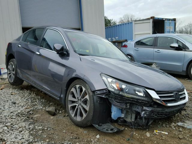 1HGCR2F50FA257536 - 2015 HONDA ACCORD SPO GRAY photo 1