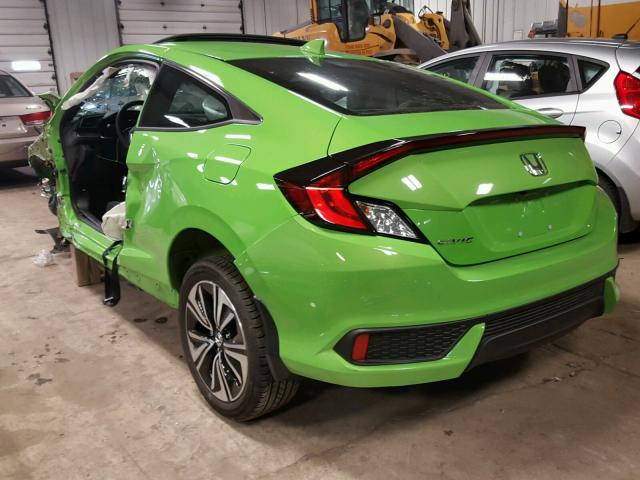 2HGFC3B31HH354077 - 2017 HONDA CIVIC EX 绿色 照片 3