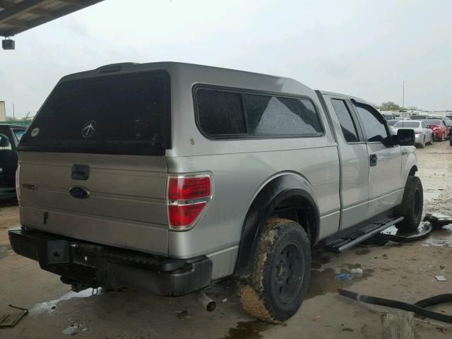 1FTRX12879KC74079 - 2009 FORD F150 SUPER SILVER photo 4