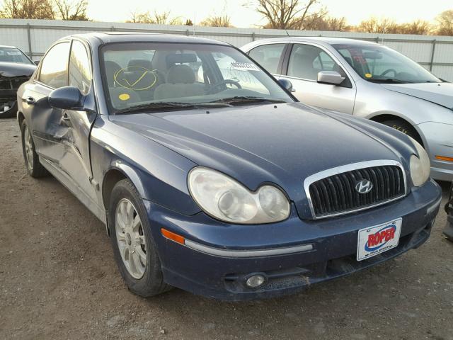 KMHWF35H24A071978 - 2004 HYUNDAI SONATA GLS BLUE photo 1