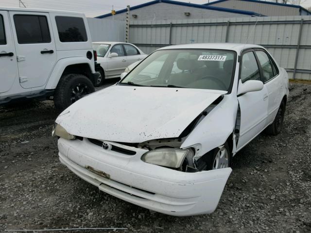 2T1BR18EXYC373827 - 2000 TOYOTA COROLLA VE WHITE photo 2