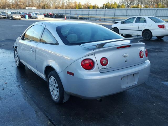 1G1AK15F277311019 - 2007 CHEVROLET COBALT LS SILVER photo 3