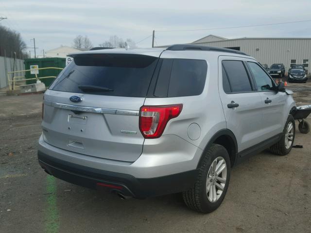 1FM5K7BH9HGB18770 - 2017 FORD EXPLORER SILVER photo 4