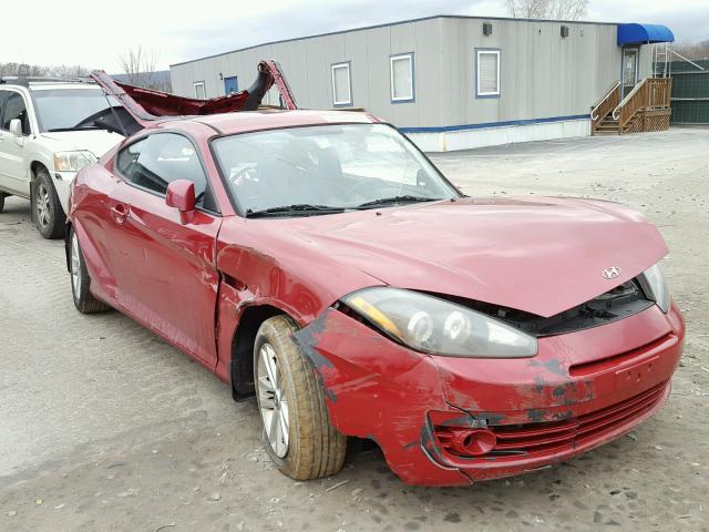 KMHHM66D08U283469 - 2008 HYUNDAI TIBURON GS RED photo 1