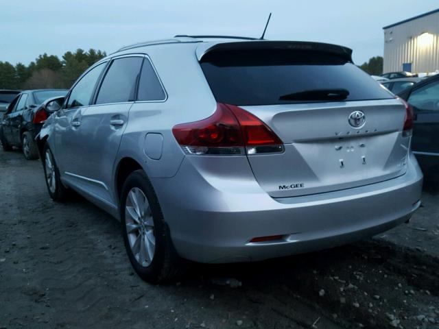 4T3BA3BB1DU035394 - 2013 TOYOTA VENZA LE SILVER photo 3