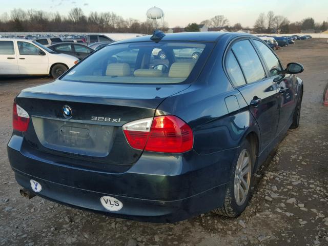 WBAVC93527KX52402 - 2007 BMW 328 XI GREEN photo 4