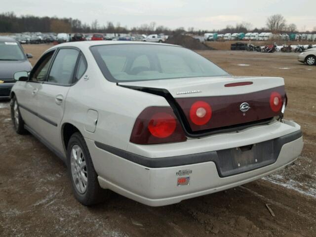 2G1WF52E639347303 - 2003 CHEVROLET IMPALA SILVER photo 3