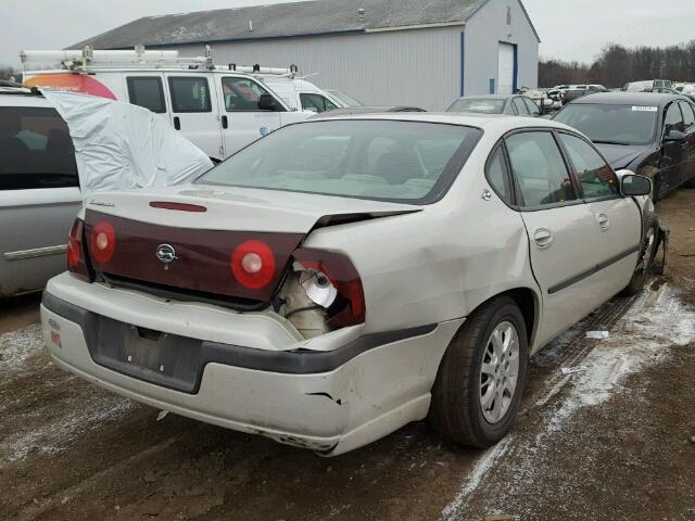 2G1WF52E639347303 - 2003 CHEVROLET IMPALA SILVER photo 4