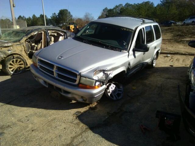 1B4HS48N82F137785 - 2002 DODGE DURANGO SL GRAY photo 2