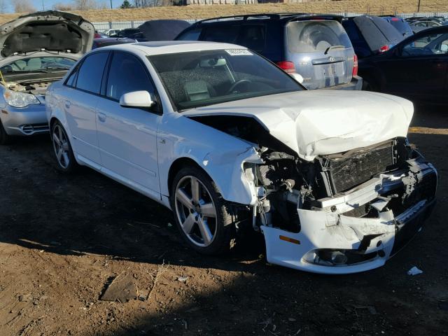 WAUEF78E78A145570 - 2008 AUDI A4 S-LINE WHITE photo 1