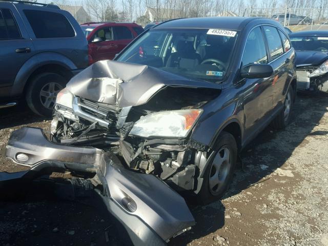 5J6RE4H32AL038595 - 2010 HONDA CR-V LX GRAY photo 2