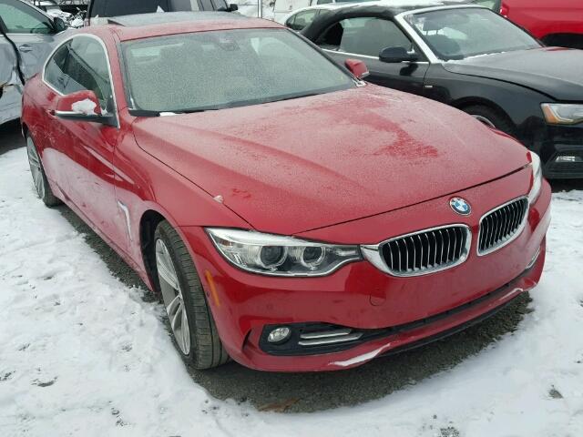 WBA4R7C55HK876664 - 2017 BMW 430I RED photo 1